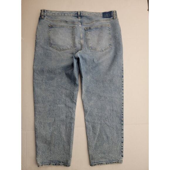 Abercrombie & Fitch Jeans Womens 34 Dad Straight High Rise Stretch Button Fly - Picture 6 of 8